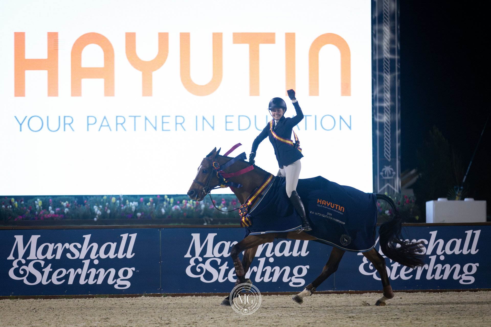 Desert International Horse Park offial education sponsor, 2024.